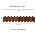 Black Walnut Solid Wood Piano Key Hanger