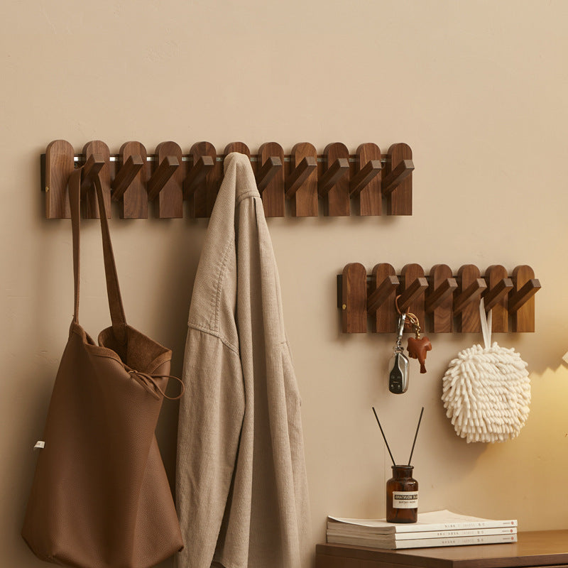 Black Walnut Solid Wood Piano Key Hanger