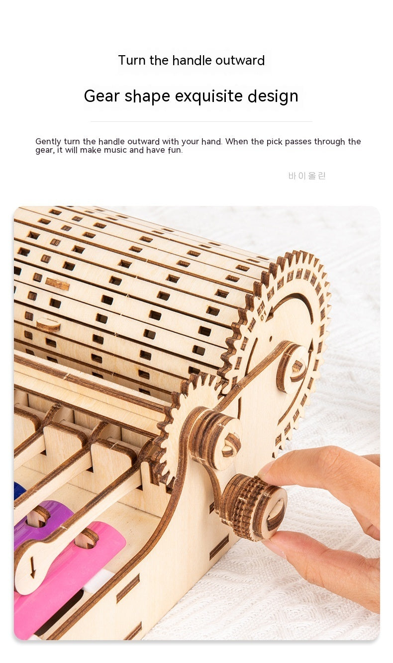 Wooden Children's Early Education Enlightment Hand-shaking Piano Music Strike Toy