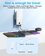 With AC Socket For Fast Charging, It Comes With A Dual-wire Digital Display Power Bank