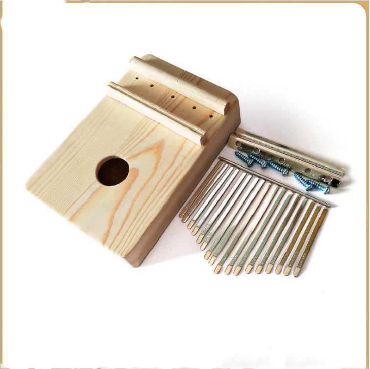 Seventeen-key solid wood thumb piano