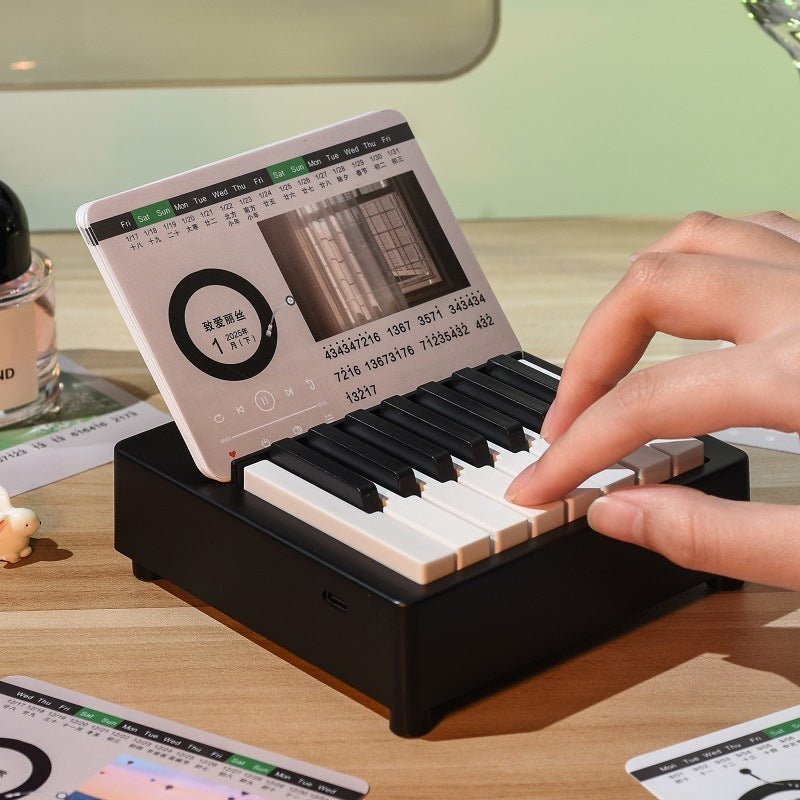 Mini Little Piano Pattern Calendar World Famous Songs Advanced Sense