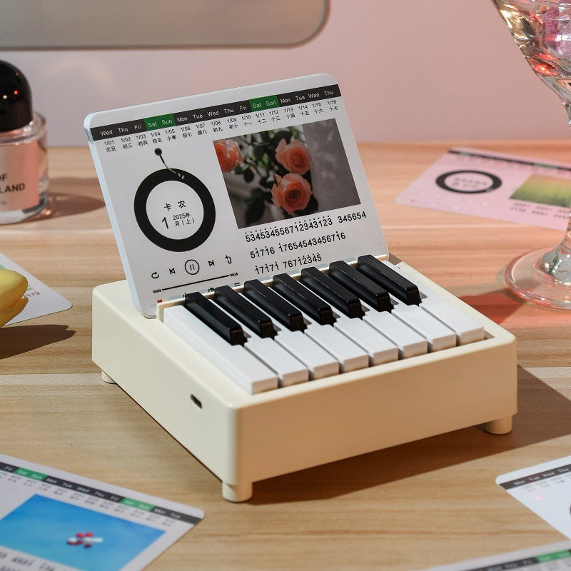 Mini Little Piano Pattern Calendar World Famous Songs Advanced Sense