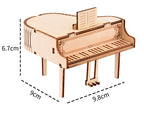 Handmade Diy Children Puzzle Piano Clockwork Music Box
