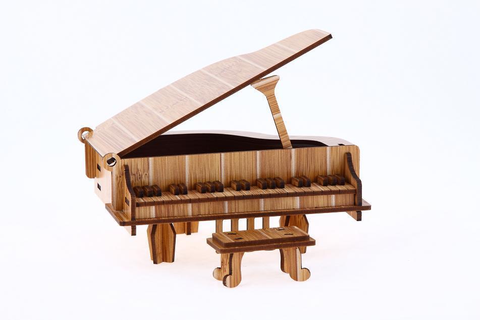 Musical Instrument Piano Phonograph Drum Set 3D Stereo Puzzle Assembly Model