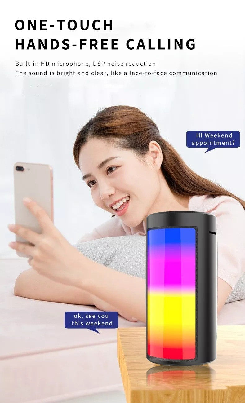 Wireless Bluetoot Melody Led Colored Lamp Card Speaker
