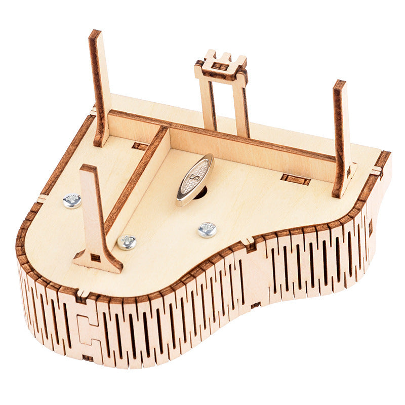 Handmade Diy Children Puzzle Piano Clockwork Music Box
