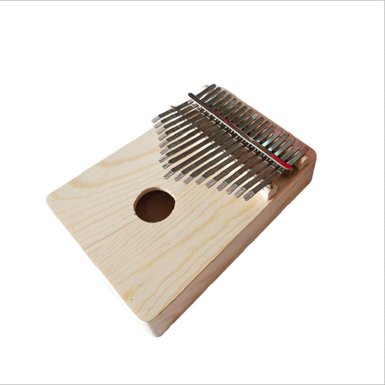 Seventeen-key solid wood thumb piano