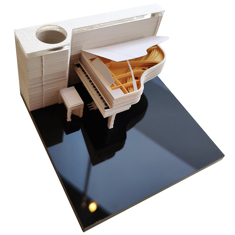 Three-dimensional Carving Sticky Piano Love Nest Note Paper