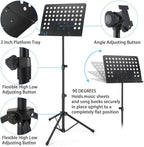 Heavy Duty Orchestral Music Stand Folding Adjustable Sheet Stand Tripod Base UK