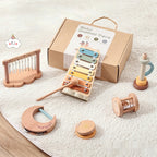 Wooden Comfort Percussion Piano Wind Chimes Children's Music Toys 6-piece Set