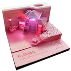 Three-dimensional Carving Sticky Piano Love Nest Note Paper