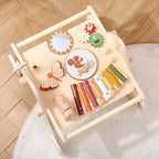 Multifunctional Music Station Trolley Children's Early Education Percussion Piano Wind Chimes Drum Kit