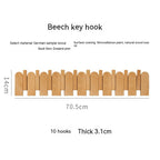 Black Walnut Solid Wood Piano Key Hanger