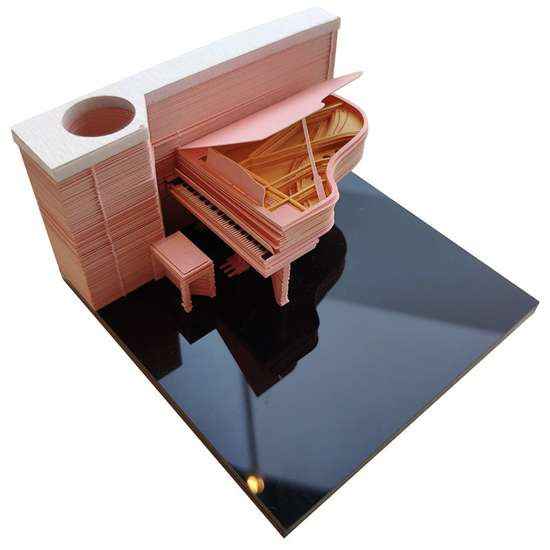 Three-dimensional Carving Sticky Piano Love Nest Note Paper