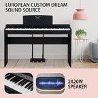 88 Key Standard Heavy Hammer Keyboard, Upright Black Electric Piano, AM Not Sold