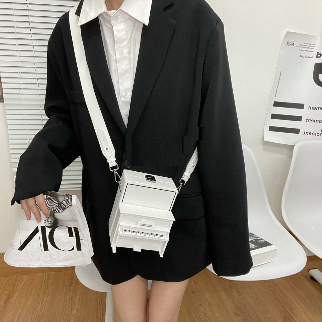 Handmade Piano Wooden Box Niche Shoulder Bag