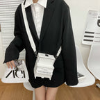 Handmade Piano Wooden Box Niche Shoulder Bag