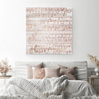 Copper Sheet Music Art - 7th Anniversary Gift