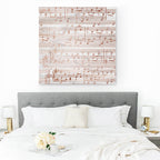 Copper Sheet Music Art - 7th Anniversary Gift