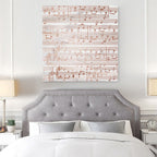 Copper Sheet Music Art - 7th Anniversary Gift