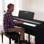 88 Key Standard Heavy Hammer Keyboard, Upright Black Electric Piano, AM Not Sold