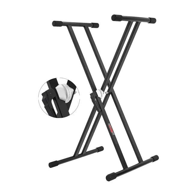 5 CORE Piano Keyboard Stand Double X Style Heavy Duty Adjustable Digital Electric Piano Riser Durable
