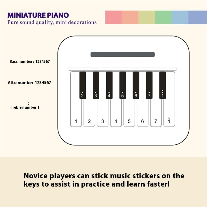 Mini Little Piano Pattern Calendar World Famous Songs Advanced Sense