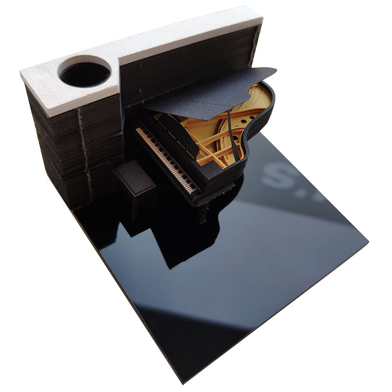 Three-dimensional Carving Sticky Piano Love Nest Note Paper