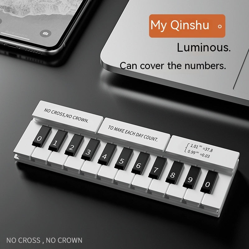 Piano Temporary Parking Sign Creative Decoration Car Supplies
