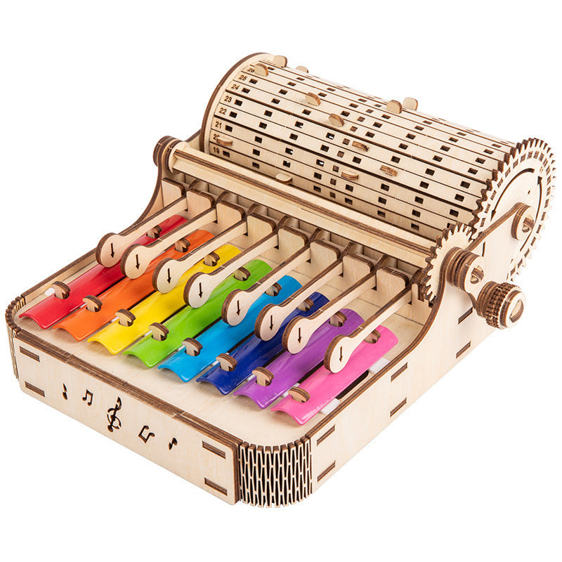 Wooden Children's Early Education Enlightment Hand-shaking Piano Music Strike Toy